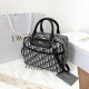 Grey Fashion Vintage Letter Patchwork Bags