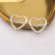 Gold Fashion Simplicity Letter Hot Drill Earrings
