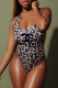 Leopard Print Fashion Sexy Print Letter Swimwears