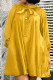 Yellow Casual Solid Patchwork O Neck A Line Dresses