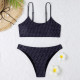 Black Fashion Sexy Print Letter Swimwears