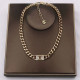 Gold Fashion Simplicity Letter Chains Necklaces