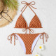 Camel Fashion Sexy Print Bandage Swimwears