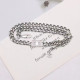Silver Fashion Simplicity Letter Chains Necklaces