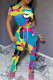 Camouflage Fashion Street Tie Dye Letter O Neck Short Sleeve Two Pieces