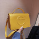 Yellow Fashion Street Solid Patchwork Bags