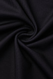 Purple Fashion Casual Print Basic O Neck One Step Skirt Dresses