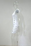 Green Fashion Sexy Solid Hollowed Out O Neck Sleeveless Dress
