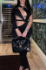 Black Sexy Solid Hollowed Out One Shoulder Skinny Jumpsuits