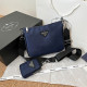 Deep Blue Fashion Casual Solid Letter Bags