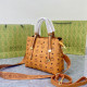 Yellow Fashion Street Print Patchwork Bags