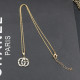 Gold Fashion Simplicity Geometric Chains Necklaces