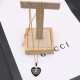 Black Fashion Simplicity Geometric Chains Necklaces