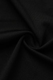 Pink Sweet Solid Patchwork Fold Half A Turtleneck Irregular Dress Dresses