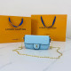 Blue Fashion Casual Solid Letter Bags