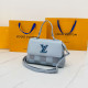 Lake Blue Fashion Vintage Plaid Letter Bags