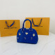 Blue Fashion Casual Letter Letter Bags