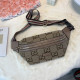 Khaki Fashion Street Letter Patchwork Bags