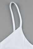 White Fashion Sexy Solid Hollowed Out See-through Swimwears