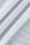 White Fashion Sexy Solid Hollowed Out See-through Swimwears