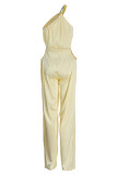 Black Fashion Sexy Solid Backless Regular Jumpsuits