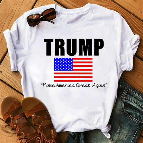 White Black Fashion Casual Print Basic O Neck T-Shirts