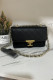 Black Fashion Casual Solid Chains Bags