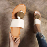 Black Fashion Casual Patchwork Round Comfortable Shoes
