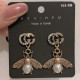 Silver Fashion Vintage Patchwork Hot Drill Earrings