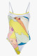 Yellow Fashion Sexy Print Letter Swimwears