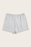 Grey Fashion Casual Solid Basic Skinny High Waist Shorts