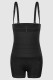 Black Sexy Solid Bandage Patchwork Sports