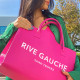 Deep Pink Fashion Simplicity Letter Zipper Bags