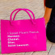 Rose Red Fashion Simplicity Letter Zipper Bags