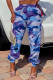 Purple Pink Elastic Fly Mid camouflage Straight Pants Bottoms