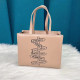 Khaki Fashion Simplicity Letter Zipper Bags