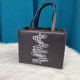 Black Fashion Simplicity Letter Zipper Bags