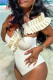 Apricot Fashion Sexy Solid Patchwork Backless Swimwears