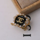 Black Fashion Vintage Geometric Pearl Rings