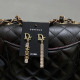 Gold Fashion Vintage Letter Hot Drill Earrings