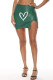 Ink Green Fashion Sexy Print Slit Skinny High Waist Skirt