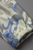 Camouflage Sexy Camouflage Print Patchwork Spaghetti Strap Harlan Jumpsuits