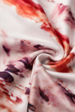 Colour Sexy Print Patchwork Halter Pencil Skirt Dresses