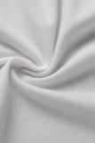 White Fashion Print Make Old V Neck T-Shirts