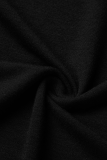 Blue Fashion Hot Drilling Draw String O Neck Short Sleeve Two Pieces