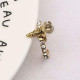 Gold Fashion Vintage Letter Patchwork Rings