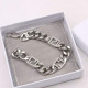Silver Fashion Simplicity Letter Chains Bracelets