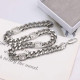 Silver Fashion Street Letter Chains Necklaces