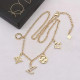 Gold Fashion Simplicity Letter Chains Necklaces