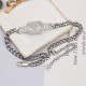 Silver Fashion Street Letter Chains Necklaces